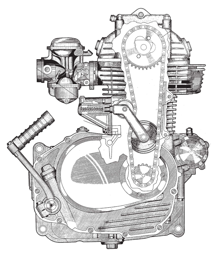 350 cam chain tensioner engine drawing.png