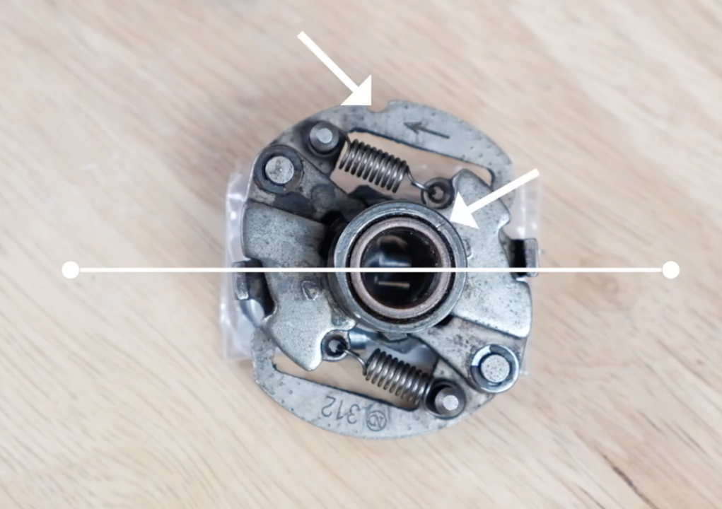 Honda mechanical ignition advance alignment notch versus mark relationship common motor.png