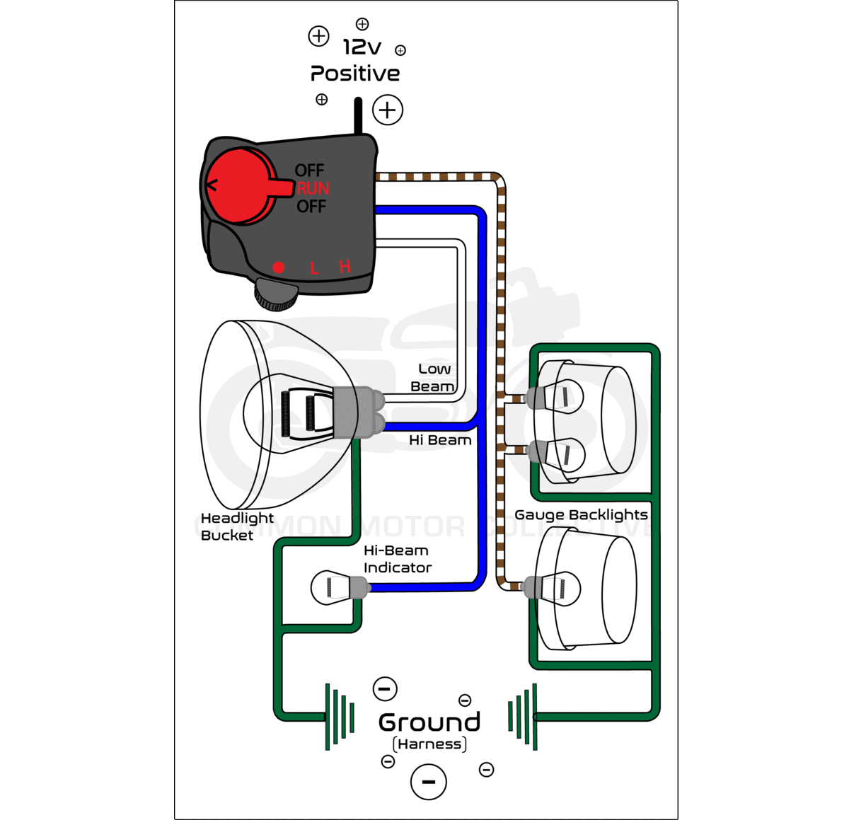 early style Honda headlight and running lights simplified wiring diagram final gif.gif