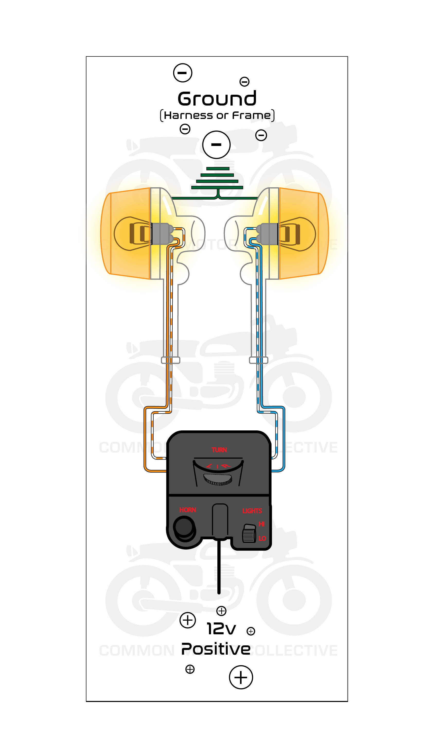 Late Style Running Lights specific simplified wiring diagraham with watermark and lights.png